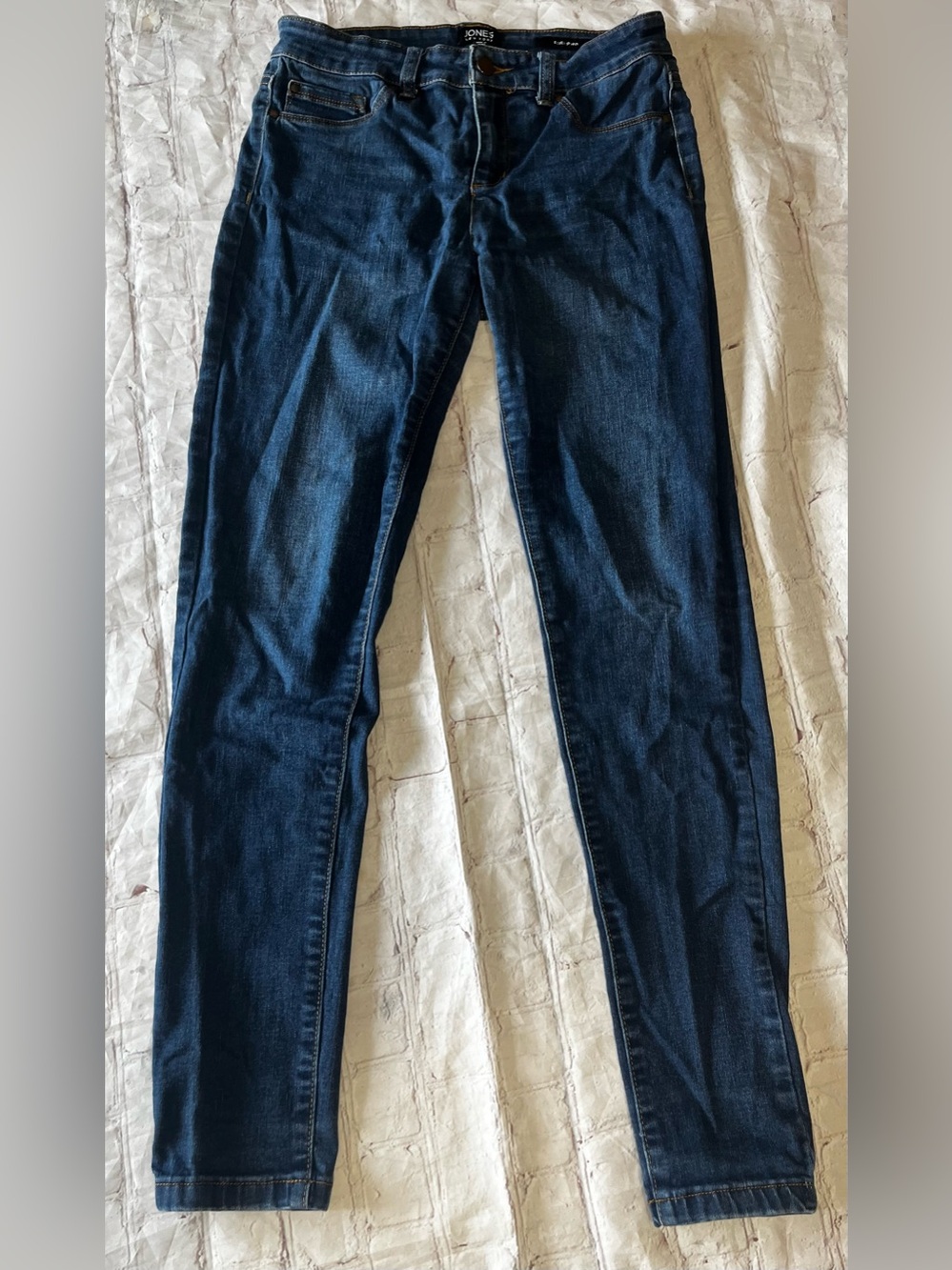 Jones New York Essex Skinny Jeans Womens Size 4 Blue Stretch Denim 26x29